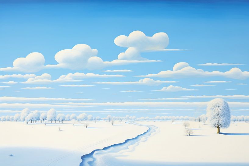 Horizon d'hiver par Peintures accrocheuses