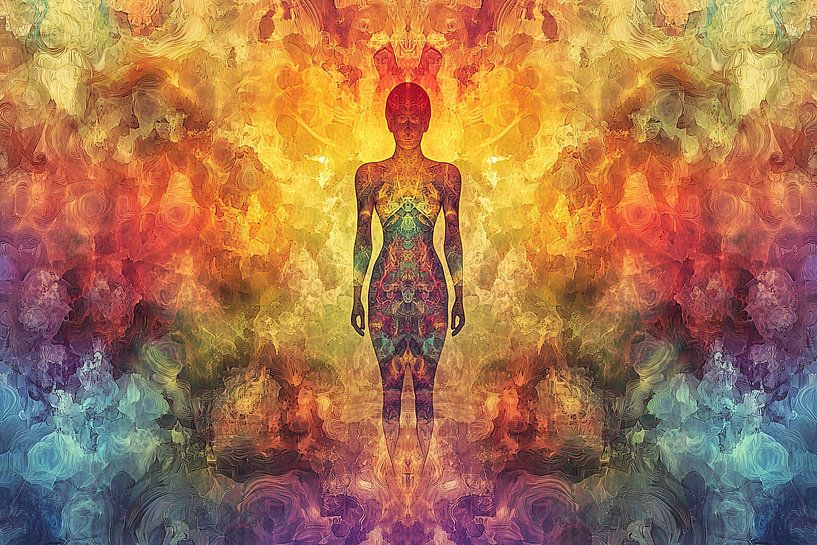 spiritual digital fiction print kaleidoscope by Egon Zitter