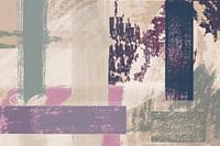 Abstrakte Formen in Erdtönen und ein bisschen Farbe