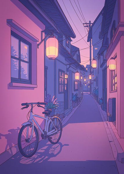 Anime Street Alley Japon Tokyo par Ruzerin