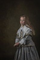 "Das blau gekleidete Mädchen" Nach dem altniederländischen Meister Johannes Corneliszoon V