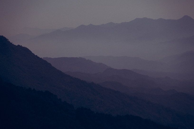 Blue mountain landscape by Anahi Clemens