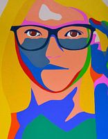  See you later, modern woman with glasses.