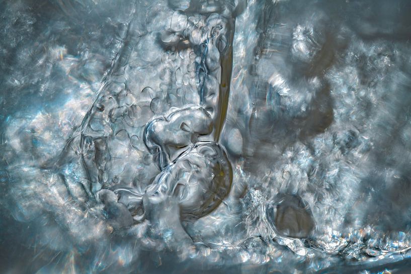 Blau Türkis Abstrakt | Fotokunst von Nanda Bussers