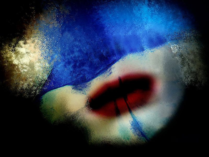 Cool red lips von Gabi Hampe