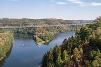 Hangbrug over de rivier de Bode