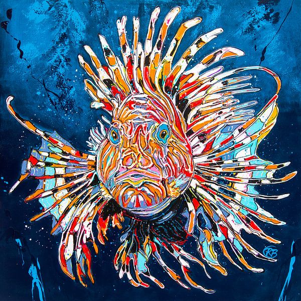 Gaze of the lionfish by Happy Paintings / Renata Rolefes