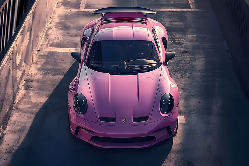 Rosa Porsche 911 GT3 von PixelPrestige