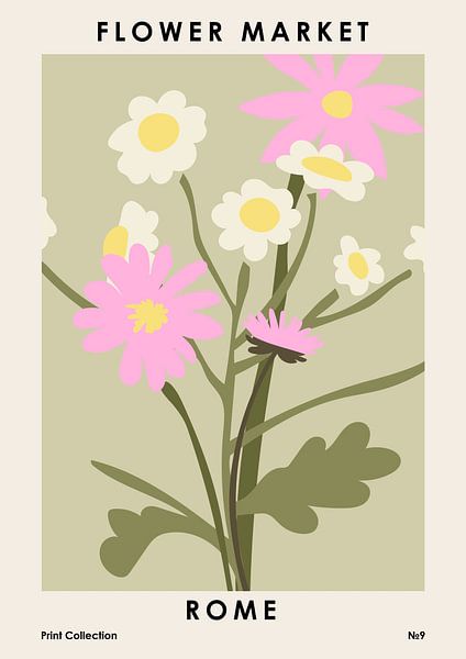Blumenmarkt Rom von NKTN 