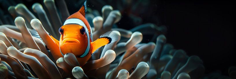 Clownfish in the coral reef by Jonas Weinitschke