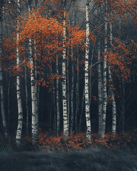 Romantic autumn forest by fernlichtsicht