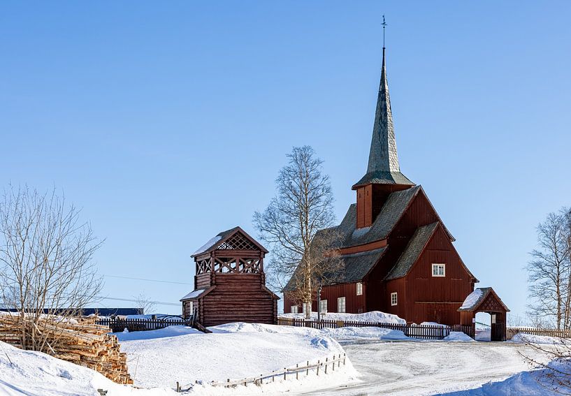 Hegge stave church, Norway by Adelheid Smitt