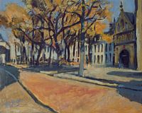 Warmes Spätsommerlicht am OLV-Platz Maastricht