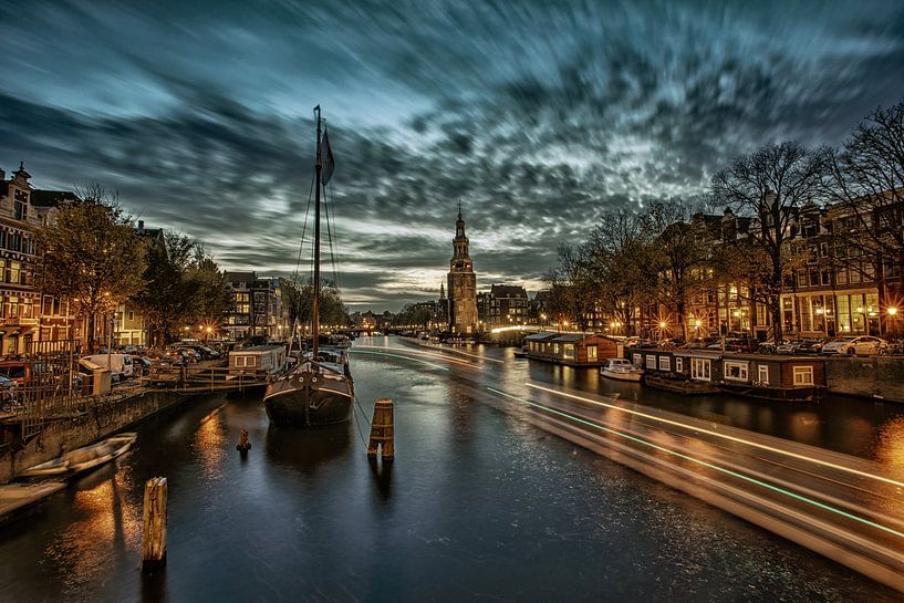Amsterdam Oudeschans  by Angel Flores