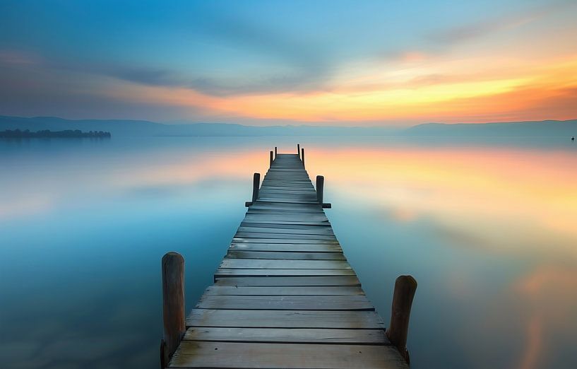 Morning hour at the lake by fernlichtsicht