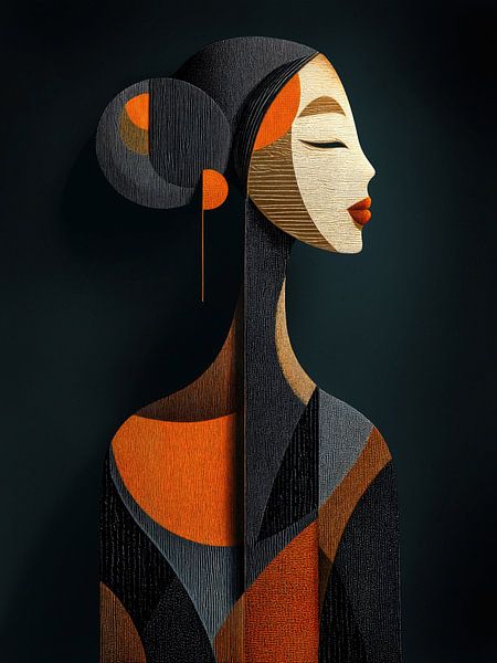 Abstrakte Gelassenheit Porträt von Cats & Dotz