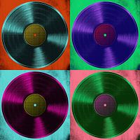 Disques vinyles vintage Pop Art