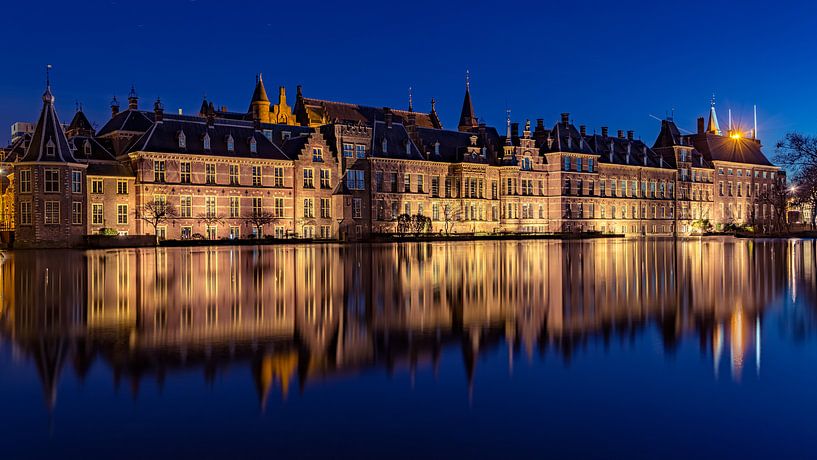 The Binnenhof @ night by Michael van der Burg
