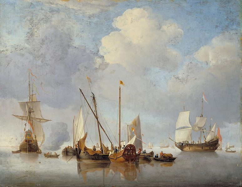 Eine Ruhe, Willem van de Velde der Jüngere. von Meisterhafte Meister