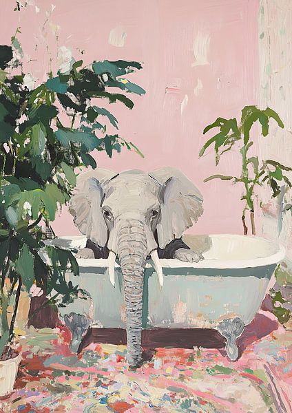 Eléphant Rêverie de bain par Niklas Maximilian