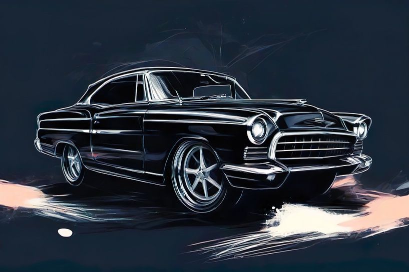 Auto illustratie systeem van Nz Art