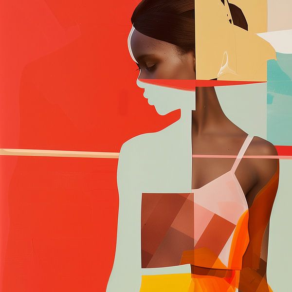 Silhouette colorée avec des couches graphiques par Color Square