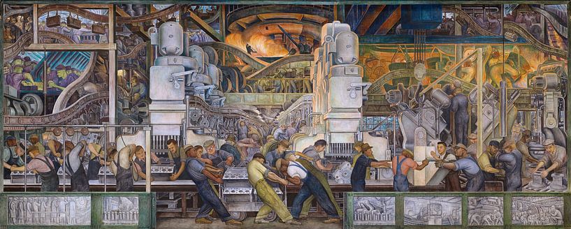 Diego Rivera, Industrie in Detroit, Nordwand von finemasterpiece