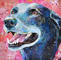 Un chien Collage art
