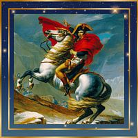 S.F. First Remastered Version of Napoleon Crossing The Alps by Jacques-Louis David