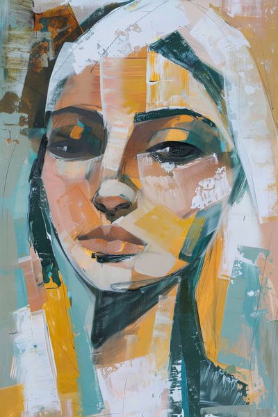 Kubistisches Frauenporträt von Poster Art Shop