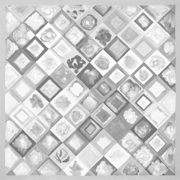 EH PAINTING ART 1993* #0001 Large dots Soft-Black by Willem Hartgers