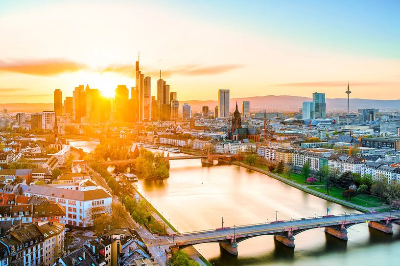 Frankfurt am Main Sunset by Jörg Berger