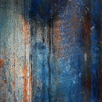 Abstrakt in blau-orange