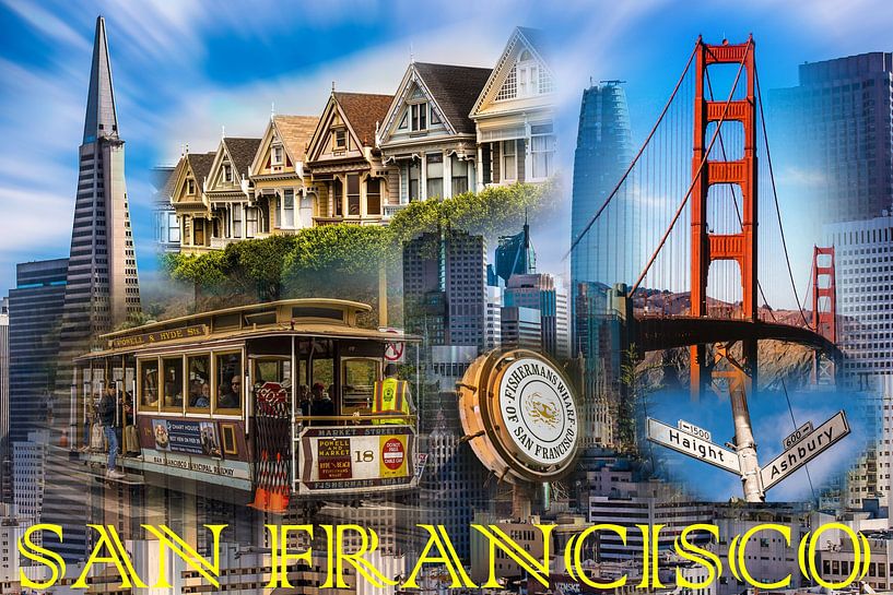Collage San Francisco von Dieter Walther
