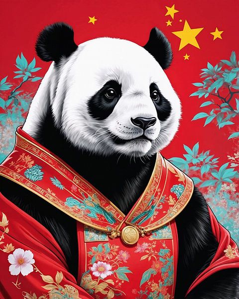 National animal giant panda China by Liona Toussaint