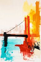 Abstract landscape with mountains