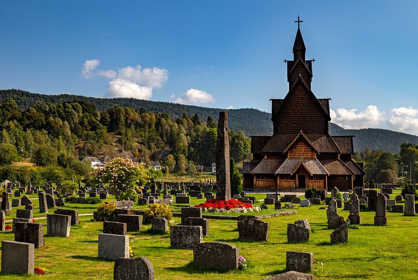 Stave church of Heddal, Norway by Adelheid Smitt