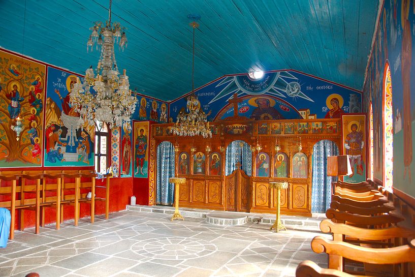 Paintings in Greek monastery by Peter Schoo - Natuur & Landschap