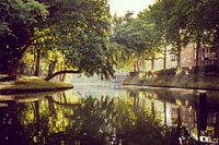Katharijnesingel in Utrecht an einem frühen Sommermorgen.