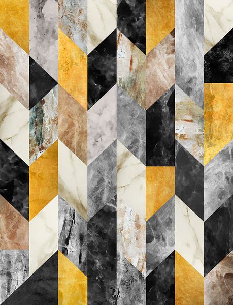 Geometric marbled by Angel Estevez