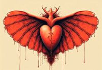 Heart wings