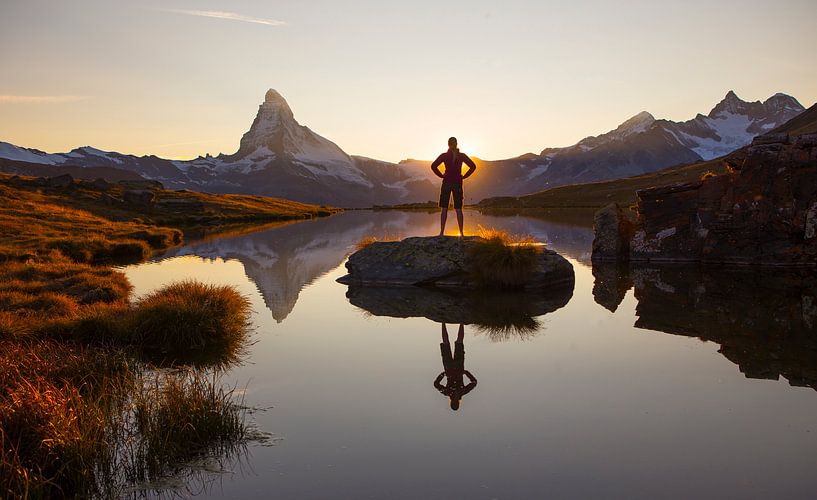 Abendstimmung am Matterhorn von Menno Boermans