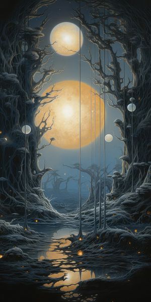 Fairytale landscape surreal abstract and bizarre by Art Bizarre