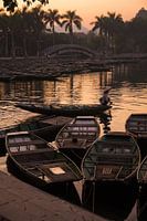 Vietnamesischer Fischer kehrt in den Hafen zurück