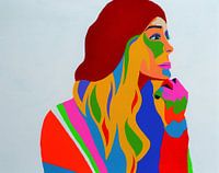  Raspberry Beret painting based on the number of Prince