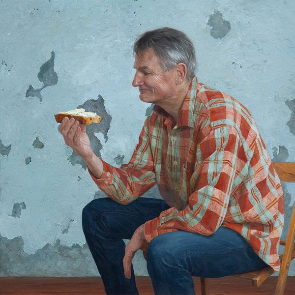 Papa isst Johannisbeerbrot von Kim van den Enden