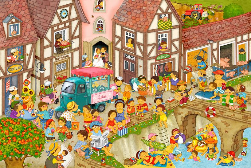 Mein Dorf im Sommer von Marion Krätschmer