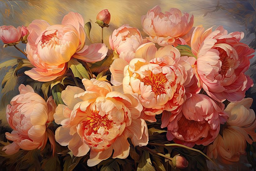 Peonies by Wall Wonder