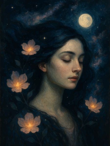 Galaktische Gelassenheit - Florales Universum von coretan tangan