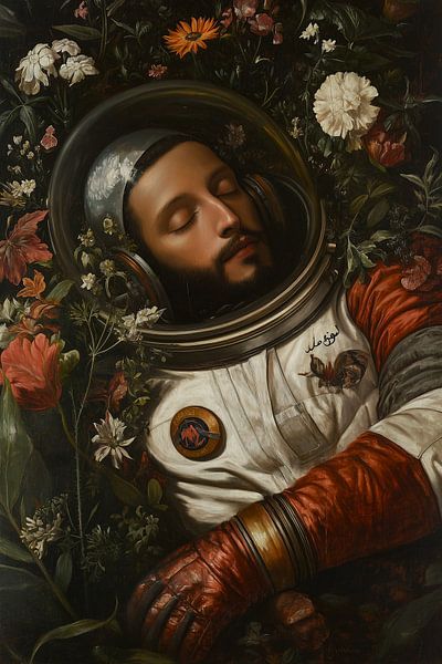 Schlafender Astronaut von Computer Dreams